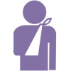 Injured person icon